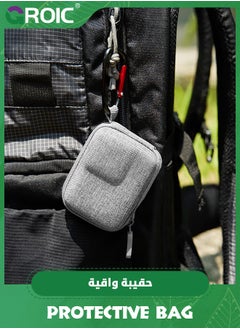 GROIC Grey PU Mini Carrying Case for Go Pro Hero 13/12/11/10/9/8/7/(2018)/6/5,Hard Shell Travel Storage Case for DJI Osmo Action,AKASO,Campark,YI Action Camera and More  - Image 3