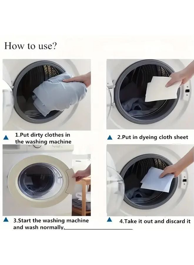 Scientific Style Color Catching Laundry Sheets 100 Pack Color Safe Leak Proof For Mixed Fabrics - Image 5