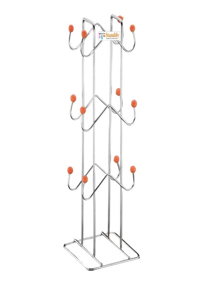 STANDIFY FineArts® Cup Holder Stainless Steel Stand Heavy Duty for Home & Kitchen Use. - Image 2