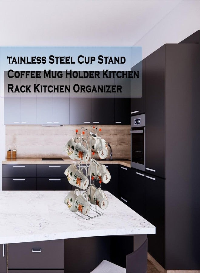 STANDIFY FineArts® Cup Holder Stainless Steel Stand Heavy Duty for Home & Kitchen Use. - Image 5