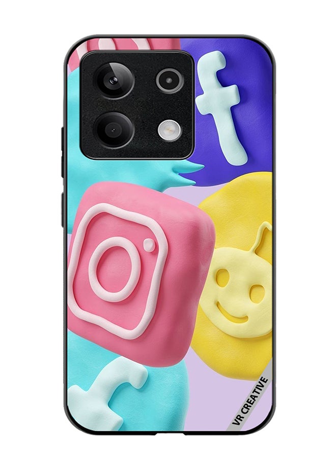 VR CREATIVE Protective Case Cover For Xiaomi Poco X6 Icon Design Multicolour - Image 1