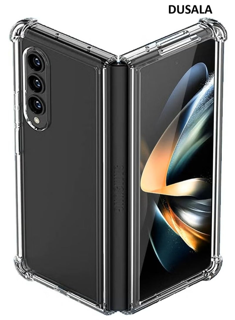 DUSALA Case for Galaxy Z Fold 4 Case, Hard PC Back & Soft TPU Bumper Protective Cover Shockproof Scratch Resistant Case for Galaxy Z Fold4 5G - Image 1