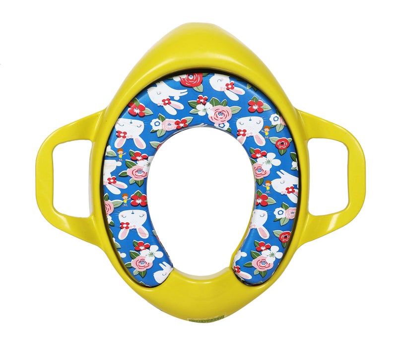 FLIPZON Premium Baby Cushioned Potty Seat, Toilet Seat with Handle for kids (Banana Yellow) - Image 2