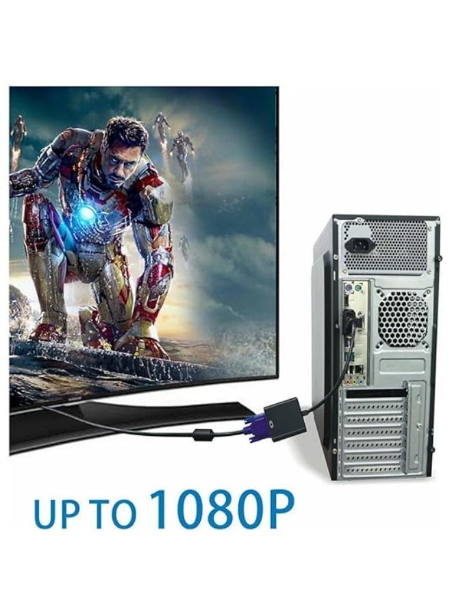 محول AB-27KD من DVI-D إلى VGA – كابل تحويل عرض فيديو عالي الدقة لتوصيل الكمبيوتر أو كرت الشاشة بشاشات وأجهزة عرض VGA - Image 5