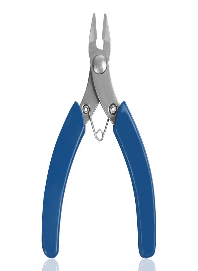Kalim 4”Micro Wire Cutter, Precision Flush Cutter,Professional Cable Soft Cutters,Strong and Sharp Side Cutting Pliers with Triangular Reset Spring, Ideal for Cuts Electrical Jewelry Processing ect(Blue) - Image 1