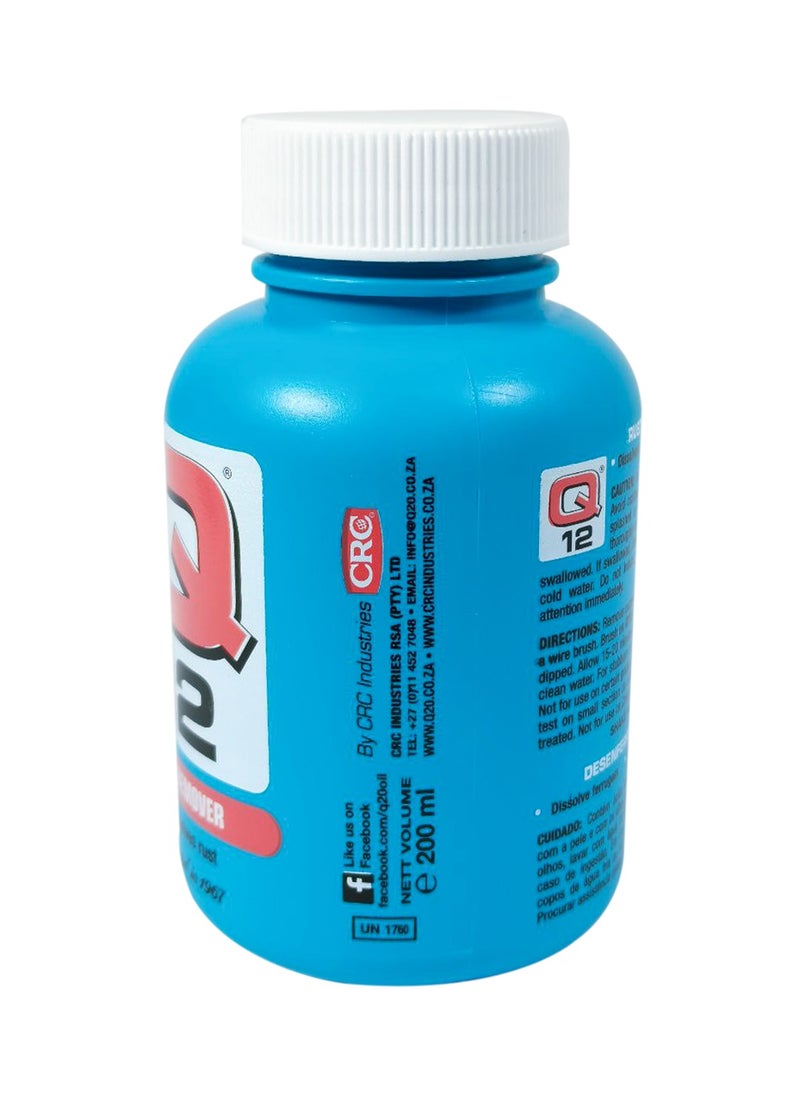 Q12 - Q12 Rust Remover - Powerful Rust Dissolver, Fast-Acting Formula for Stubborn Rust Stains, Safe for Metal Surfaces - 200ml - Image 1