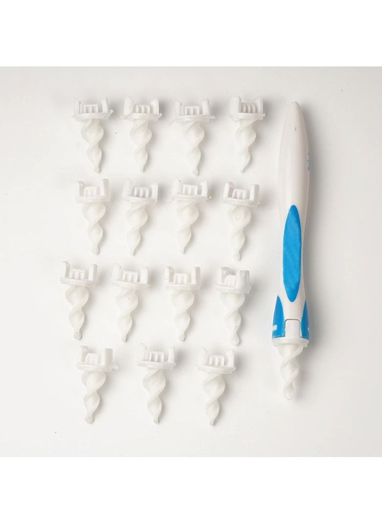 Smart Swab 16 Pieces Silicone Ear Care Tool Set Soft Spiral Ear Cleaner Health Tools Ear Wax Removal Tool  - Image 1