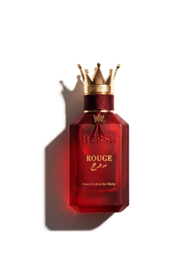 هيرش عطر العز للعود "هيرش روج" (Hersh Rouge) - أو دو بارفان 100 مل - للجنسين - عطر شرقي زهري منعش - Image 1