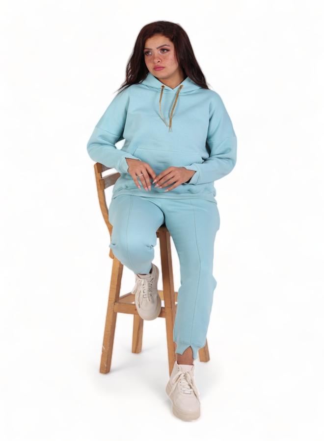 Women's Winter Elegance XL Pajama Set, 2024 Edition, Plush Sponge Fabric with Extra Lining for Warmth, High-Quality Materials for Ultimate Comfort and Style