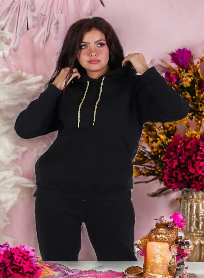 Women's Winter Elegance XL Pajama Set, 2024 Edition, Plush Sponge Fabric with Extra Lining for Warmth, High-Quality Materials for Ultimate Comfort and Style