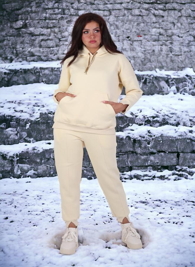 Women's Winter Elegance XL Pajama Set, 2024 Edition, Plush Sponge Fabric with Extra Lining for Warmth, High-Quality Materials for Ultimate Comfort and Style