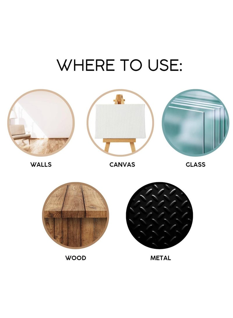 إكس برو مجموعة X-PRO - اشترِ 4 قطع من طلاء الرش X-PRO 99 الأبيض اللامع سعة 450 مل، متعدد الأغراض، سريع الجفاف، للاستخدام الداخلي والخارجي، تلميع السيارات، ديكور المنزل، الاستخدام الصناعي، X99-02 - Image 4