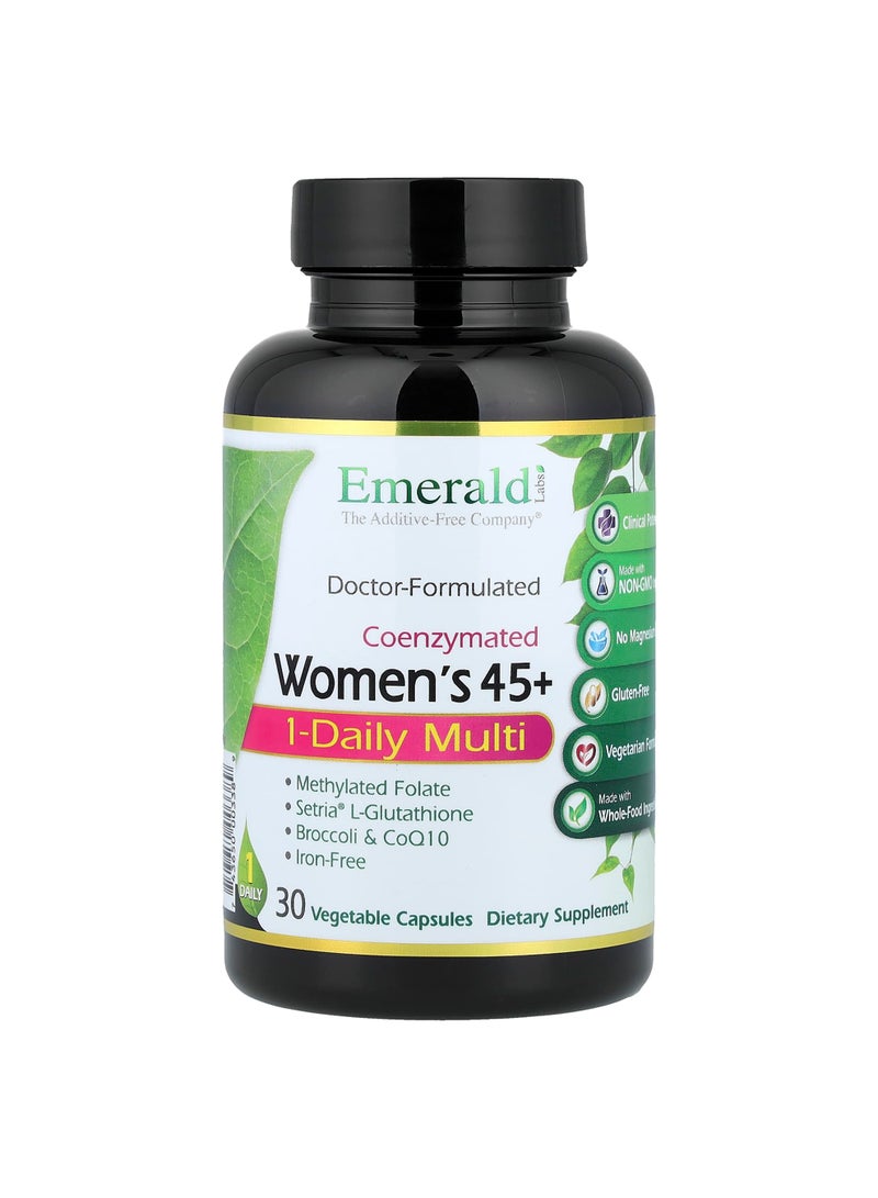 Emerald Laboratories Coenzymated Women's 45+ 1-Daily Multi, 30 Vegetable Capsules