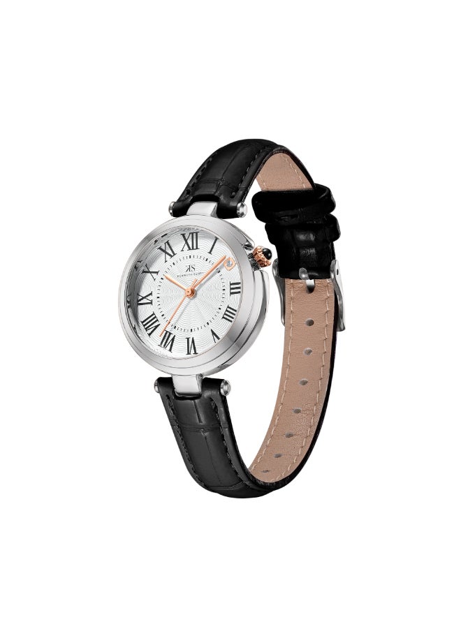 KENNETH SCOTT Women's Polyurethane Analog Watch K24510-SLBW - 32 mm  - Image 2