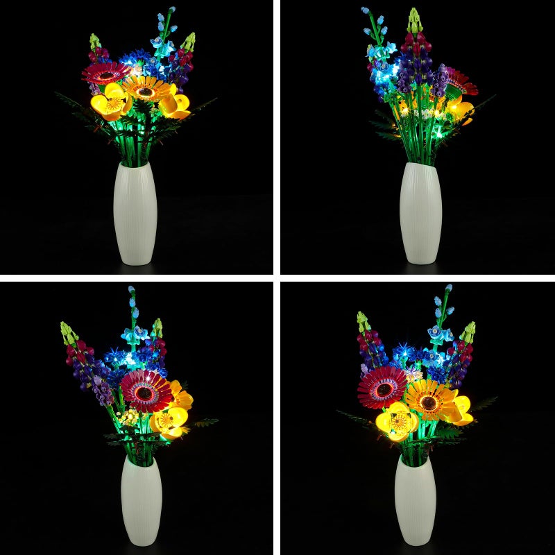 BRIKSMAX Led Light Kit for Lego-10313 Wildflower Bouquet - Compatible with Lego Icons Building Set- Not Include Lego Set - Image 4
