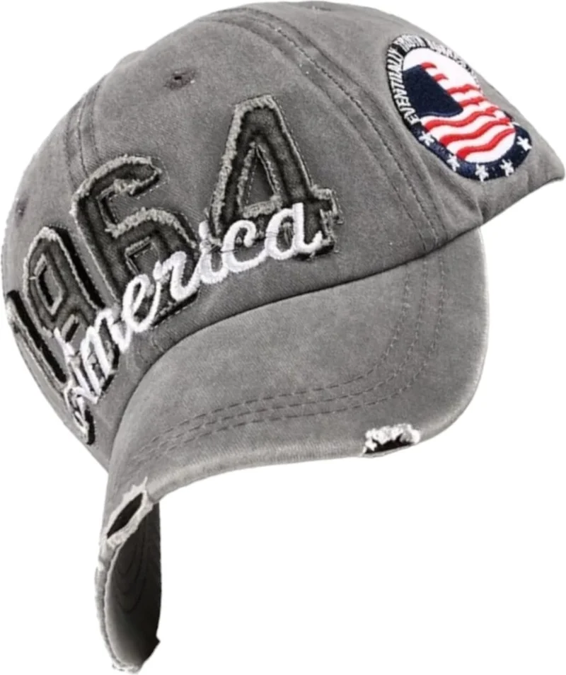 تيزجيلسين Unisex Cotton 1964 America Vintage Cap Hat