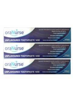 Oranurse Unflavoured Toothpaste 50ml Triple Pack