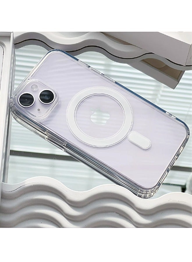 iPhone 15 Case Cover [Compatible with MagSafe] [Strong Magnetic] Full Protection Comfortable Hold Accessory Back Cover for iPhone Clear - Image 4