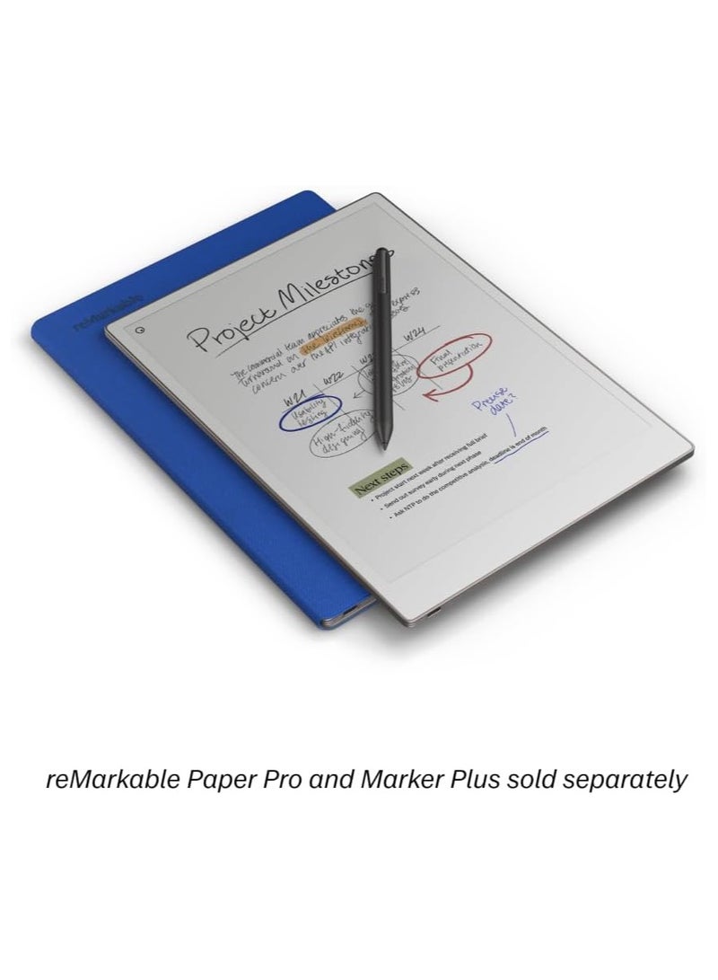 reMarkable Paper Pro - Mosaic Weave Book Folio for Your 11.8'' Paper Tablet - Cobalt - Image 2