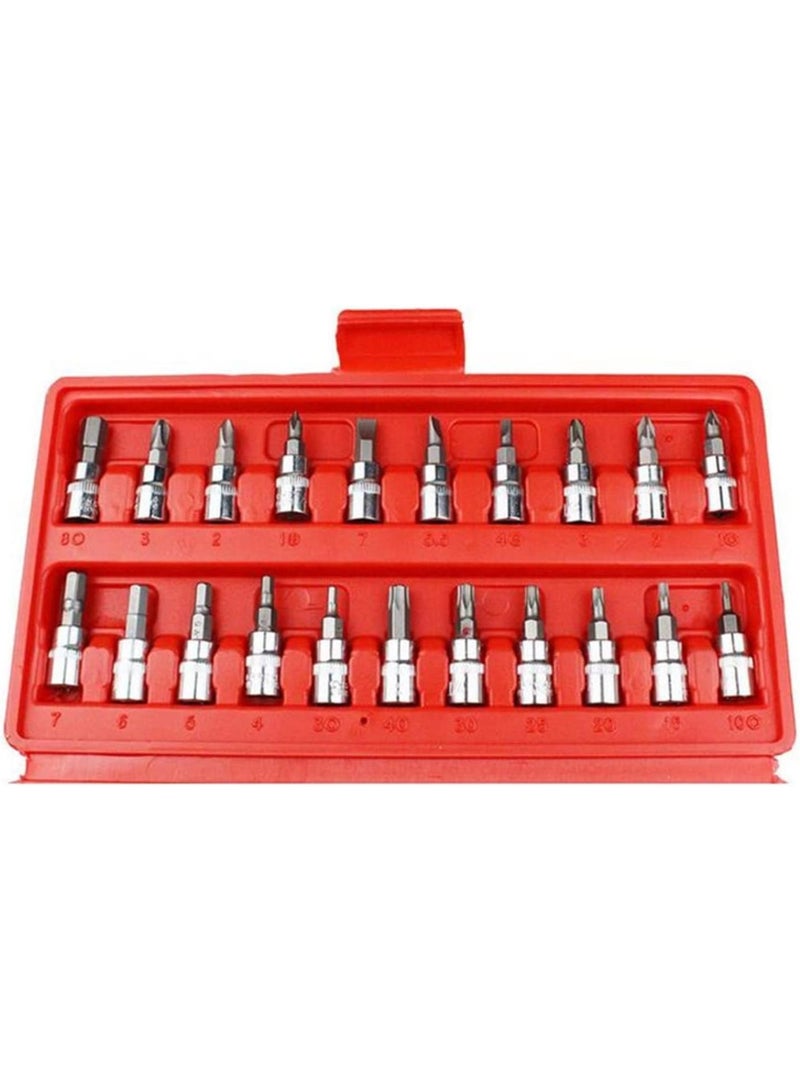 GGOOT 1/4inch 46 Piece Hardware Set Fast Ratchet Socket Wrench 6.3mm Auto Repair Sleeve Auto Maintenance Tool Set - Image 4