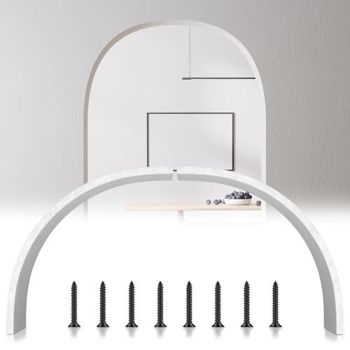 Maasechs 2 Pcs Rounded Doorway Arch Kit DIY Interior Doorway Precurved Drywall Full Half Circle Top Round Arch Kit 10 3/4 in for Livingroom - Image 1