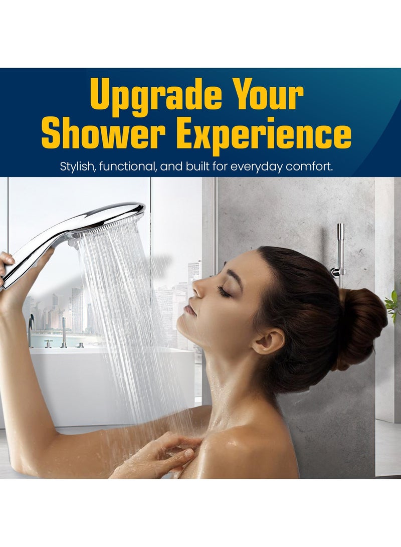 Bouratt High-Pressure Handheld Shower Head | Adjustable Spray Modes, Water-Saving, Anti-Clog Nozzles & Easy Installation | Eco-Friendly & Durable Filtered Shower Head - Image 5