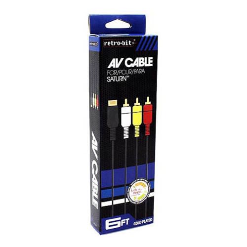 Retro Bit Retro-bit Saturn AV Gold Plated Cable - Image 1