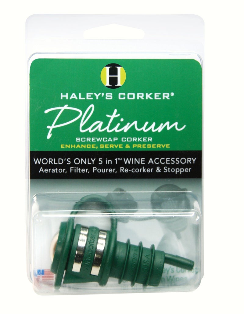 Haley's Corker Haleys Corker Platinum Screw Top, Green (HALEYPG36) - Image 1