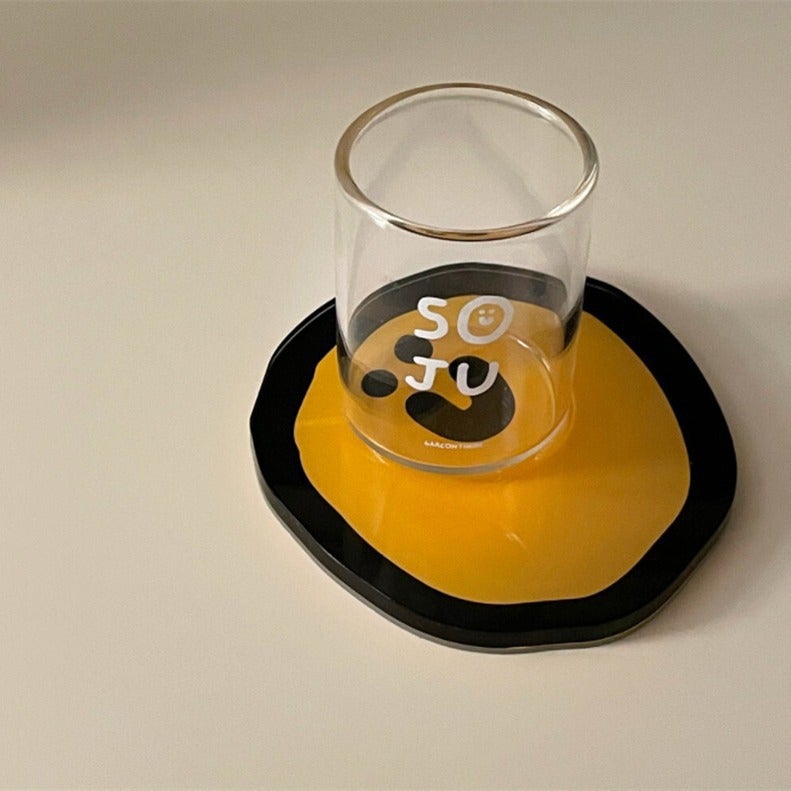 Cute Cartoon Acrylic Coaster Set, Heat Resistant, Custom Logo - Image 3