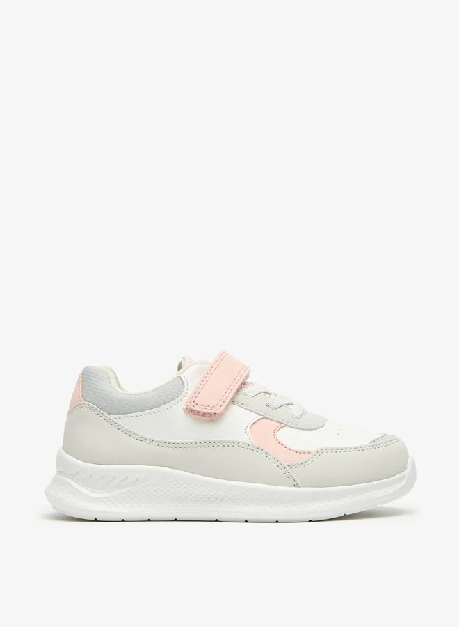 JUNIORS Colourblock Sneakers with Hook and Loop Closure