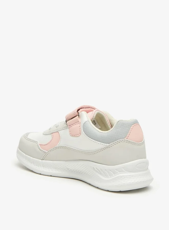 JUNIORS Colourblock Sneakers with Hook and Loop Closure