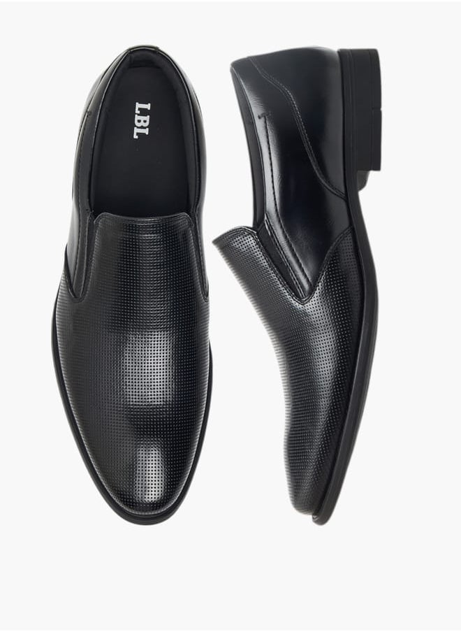 LBL by Shoexpress Men Textured Slip-On Loafers  - Image 1