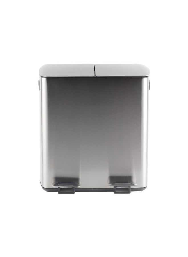 DANUBE HOME Danube Home Falcon 40L Soft Close Recycle Bin - 47X34.5X48Cm| Dual Compartment Trash Can| Fingerprint-Proof Stainless Steel Waste Disposal Bin For Kitchen,Bath & Laundry House Cleaning Accessories  - Image 4