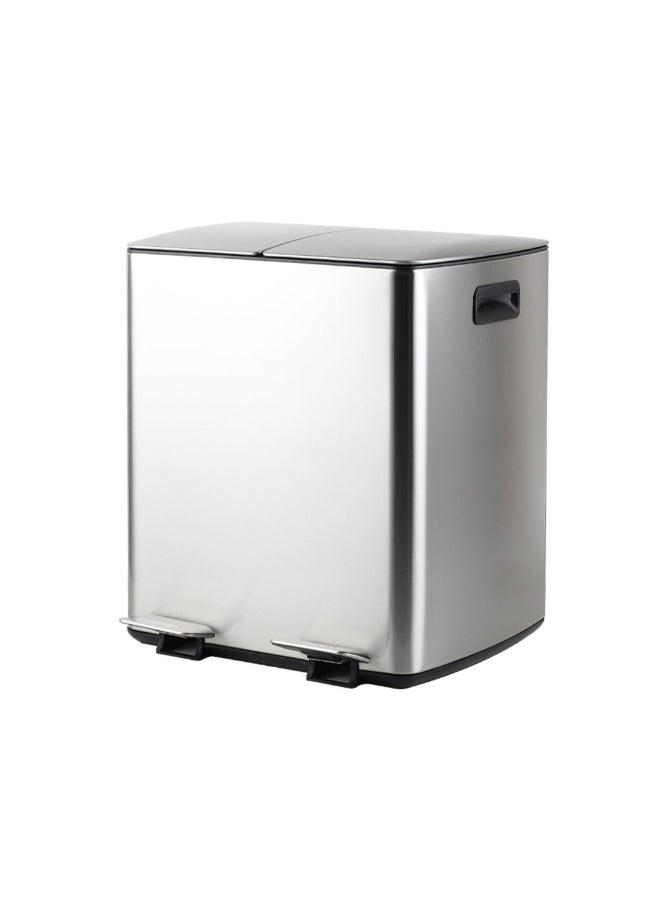DANUBE HOME Danube Home Falcon 40L Soft Close Recycle Bin - 47X34.5X48Cm| Dual Compartment Trash Can| Fingerprint-Proof Stainless Steel Waste Disposal Bin For Kitchen,Bath & Laundry House Cleaning Accessories  - Image 2