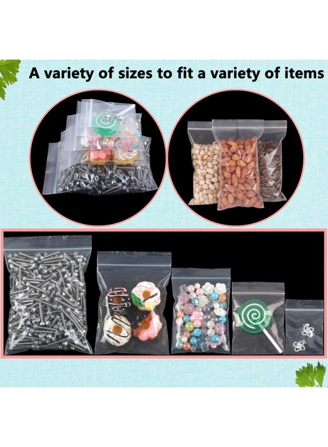 Neonix 100pcs, 5x7cm clear small plastic zipper bag, 3 mil thick, resealable storage bag for jewelry, small items, packing, and travel - Image 5