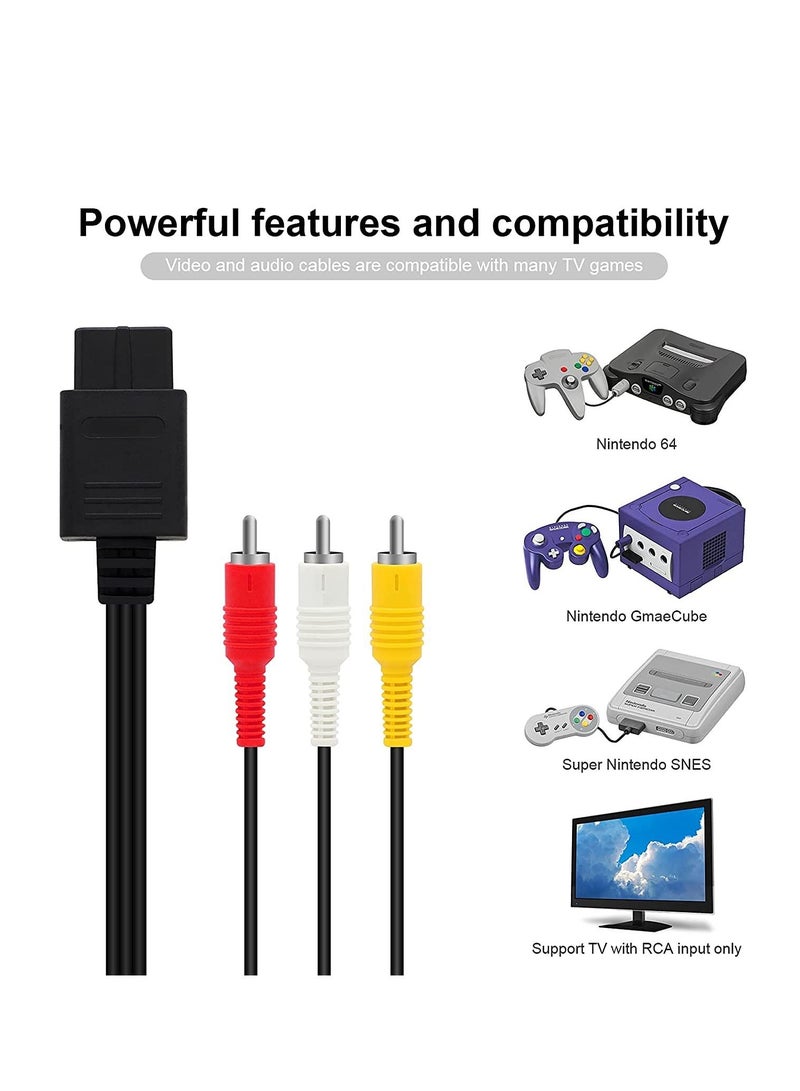 Composite AV Cable for Nintendo 64/Gamecube GC (1.8M)  - Image 4
