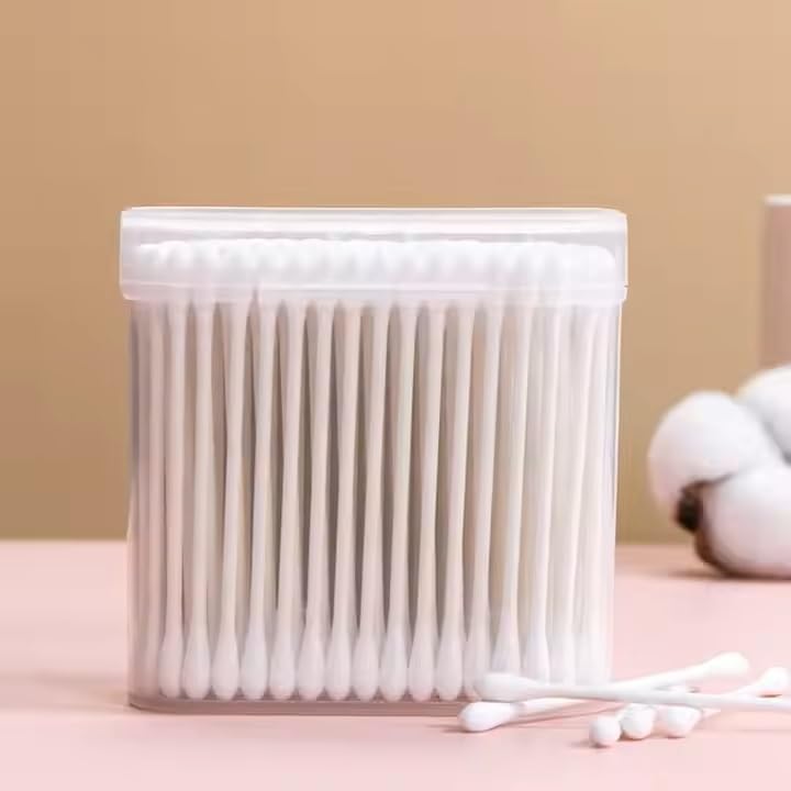 Safe-O-Kid® Cotton Ear Buds for Baby – 200 Sticks (400 Buds), Soft & Gentle, Hypoallergenic, Safe for Newborns & Infants. - Image 1