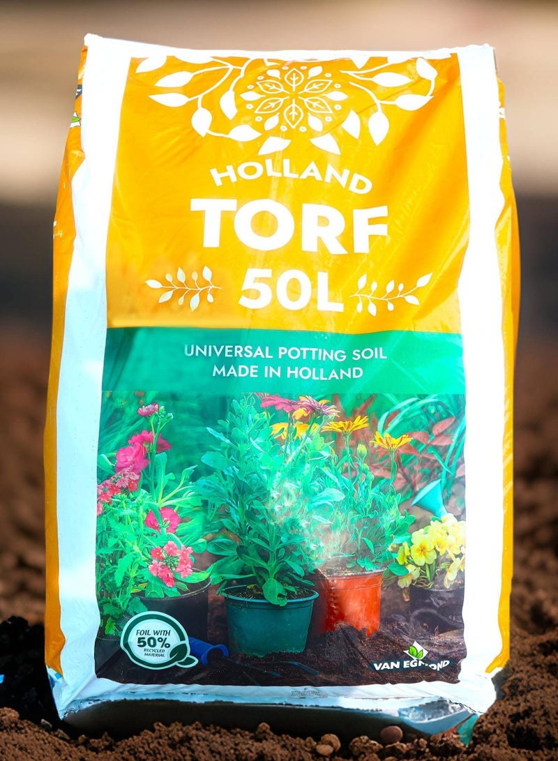 UNIVERSAL Torf Universal Organic Potting Soil With Micro Nutirients For Indoor And Outdoor Plants 50ltr - Image 1