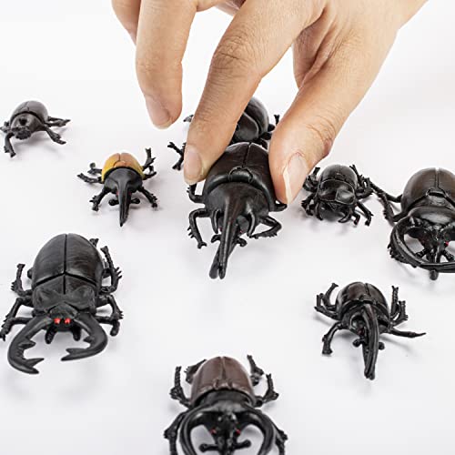 Bbiamsleep 10pcs Beetle Figurine Realistic Beetles Figure Models Garden Animal Simulated Beetle Figures - Image 5