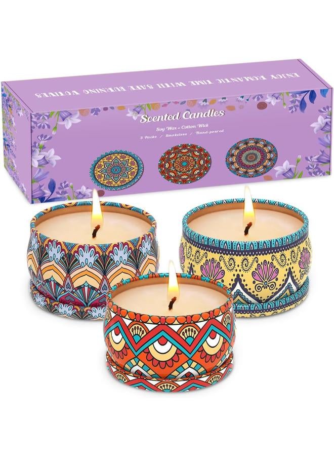 مجموعة مكونة من 3 شموع عديمة اللهب والدخان - Image 1