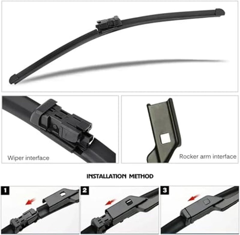 Wivplex Car Front Wiper Blades for Peugeot 3008 - Image 5