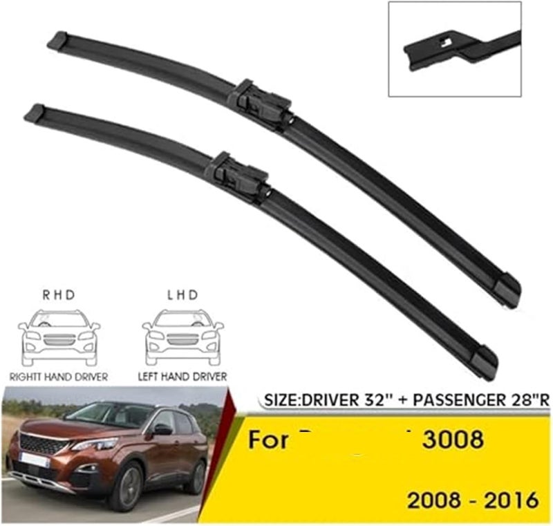 Wivplex Car Front Wiper Blades for Peugeot 3008 - Image 3