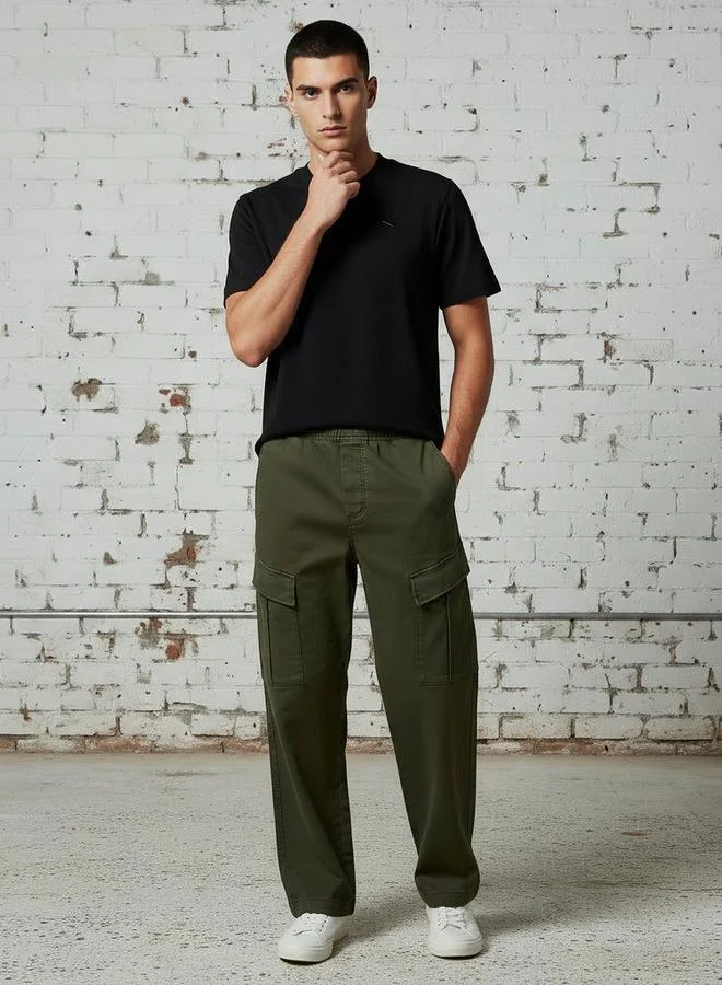 Lee Cooper Lee Cooper Men Regular Fit Crew Neck Short Sleeves Applique T-shirt