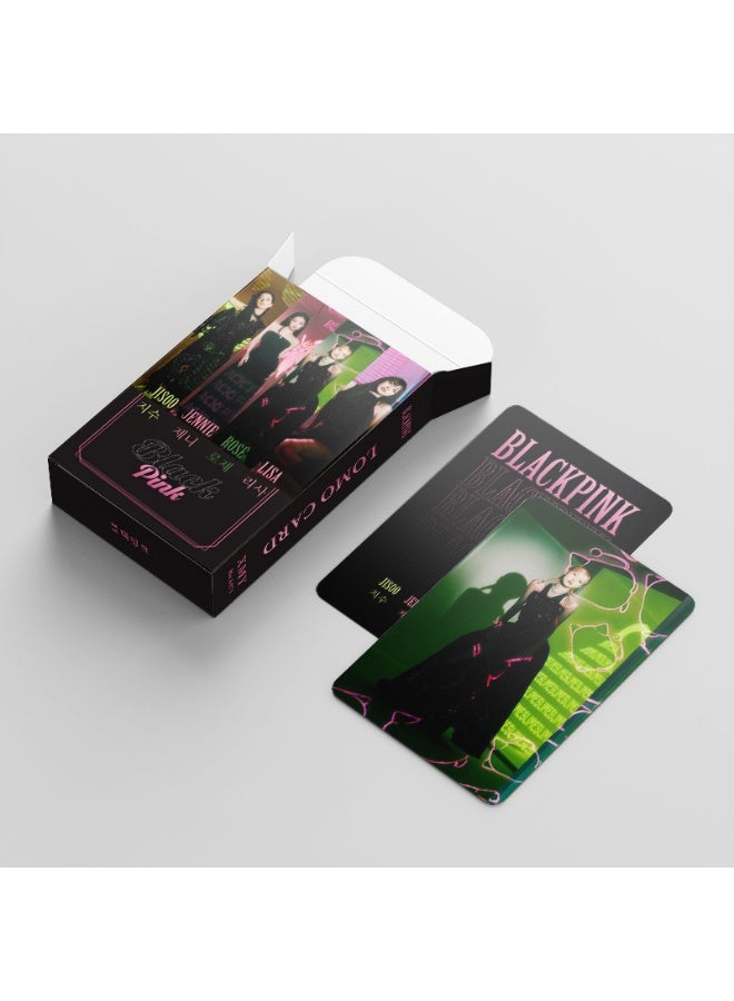 Loquat 60 Total Chain Str Newjeans Lesserafim Ateez Ive Star Fan Double-sided Lomo Card - Image 3