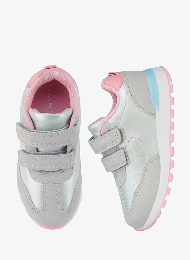 فلورا بيلا من شو إكسبرس Girls Hook & Loop Ankle School Sneakers