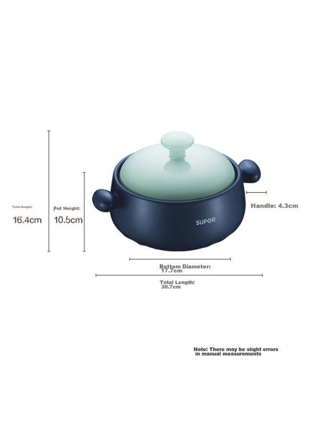 Supor Ceramic Casserole Pot For Stewing, Soup Making, Clay Pot Rice, Heat-resistant, Crack-resistant, 2.5l, Eb25abat01 - Image 4