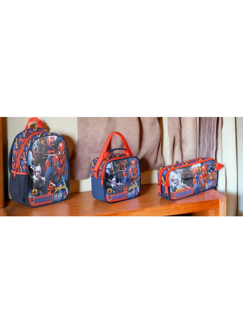 SPIDERMAN Kindergarten Bag Hawk Jr Wonder, Lunch Bag and Pencil Box