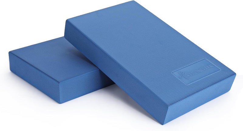 StrongTek 2-in-1 Non-Slip Balance Pad - High-Density Foam Cushion, Supportive Exercise Mat & Knee Pad for Core Training, Yoga, Pilates, Physical Therapy, Stability Training, Stretching, and Rehab - Image 1