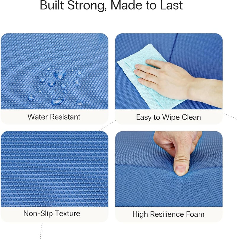 StrongTek 2-in-1 Non-Slip Balance Pad - High-Density Foam Cushion, Supportive Exercise Mat & Knee Pad for Core Training, Yoga, Pilates, Physical Therapy, Stability Training, Stretching, and Rehab - Image 5