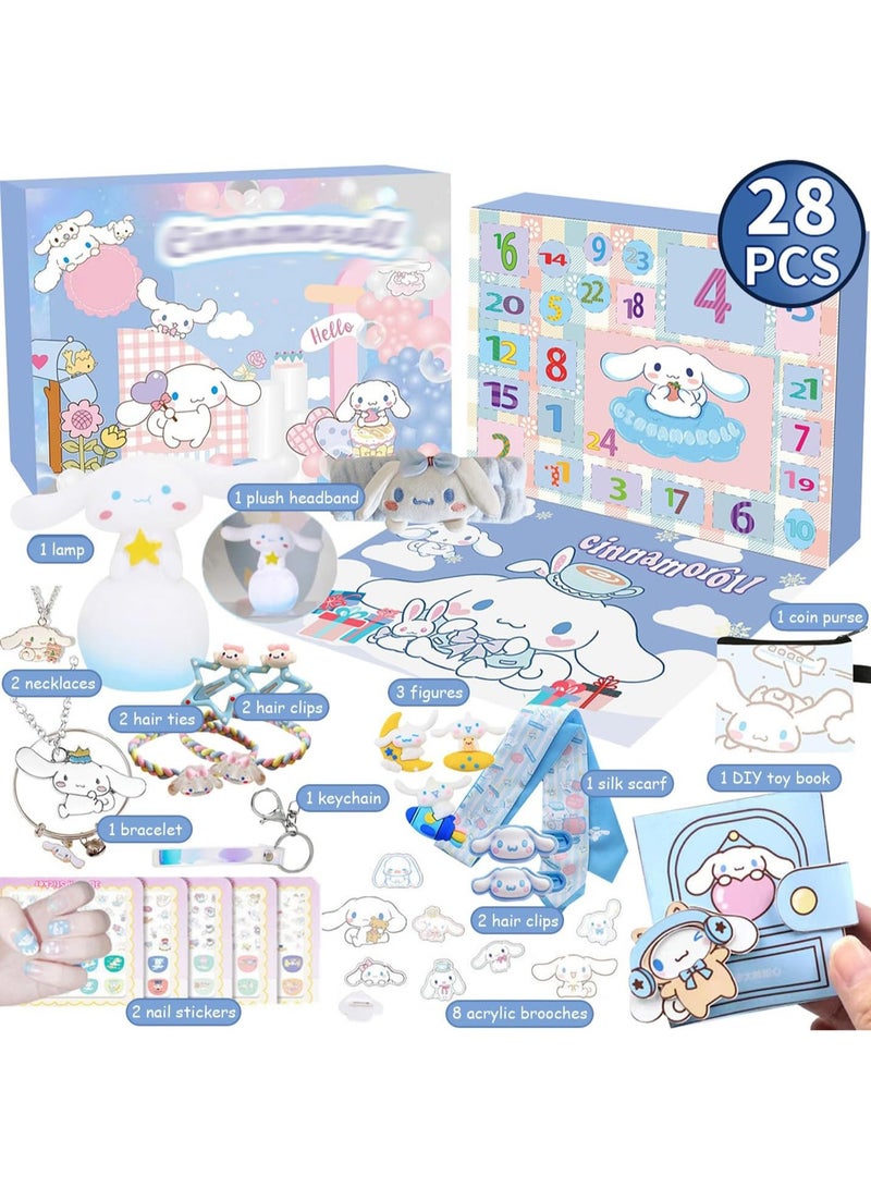 Blind Box, Includes Cartoon Figures, Keychains, Rings and Accessories for Party Toy Ornaments Decoration, Xmas Countdown Advent Calendar Gift for Girls, Boys & Kids (Kuromi) - Image 2